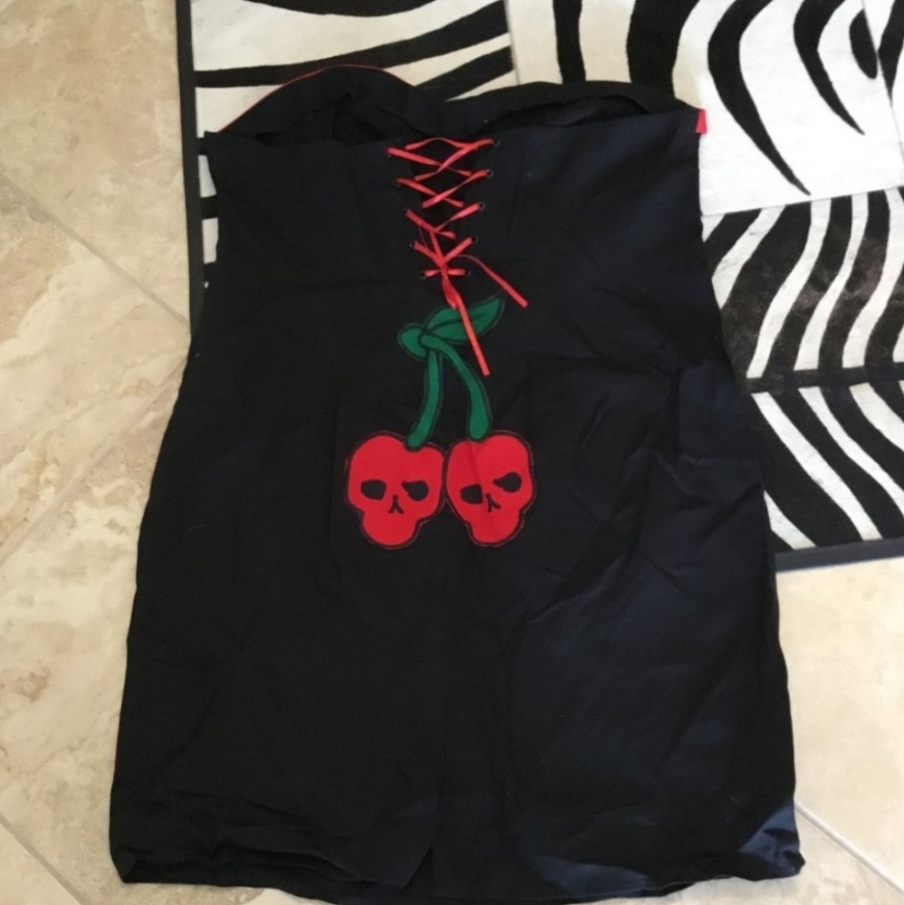 Modcloth style handmade cherry dress 3x new